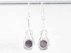Zilveren oorbellen met paarse charoiet afbeelding 3