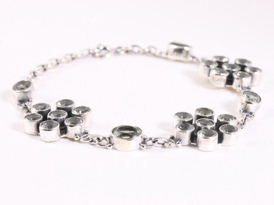 Zilveren armband met bergkristal afbeelding 2