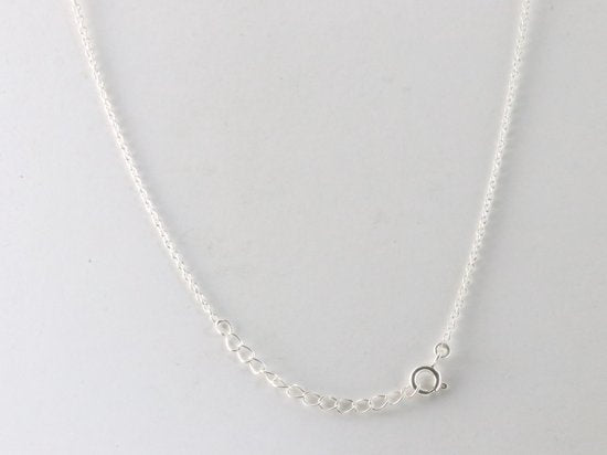 Zilveren collier met tijgeroog afbeelding 3