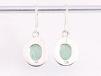 Bewerkte zilveren oorbellen met amazoniet afbeelding 3