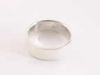 Gladde zilveren ring afbeelding 2