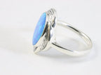 Bewerkte zilveren ring met Australische opaal afbeelding 2