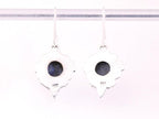 Bewerkte zilveren oorbellen met lapis lazuli afbeelding 3