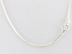 Hoogglans zilveren hanger met zwarte schelp aan ketting afbeelding 4