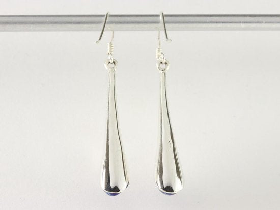 Zilveren oorbellen met lapis lazuli afbeelding 3