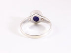 Zilveren ring met blauwe saffier afbeelding 3