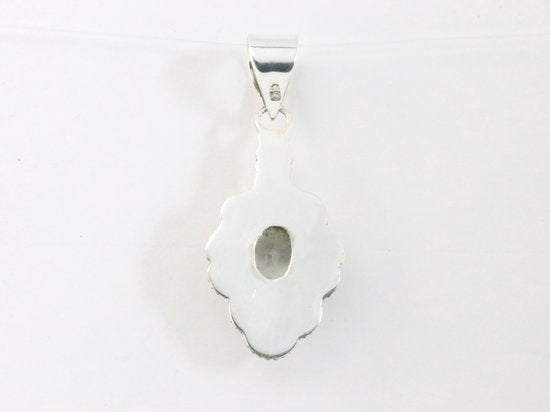 Bewerkte zilveren hanger met bergkristal afbeelding 3