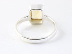 Hoogglans zilveren ring met citrien afbeelding 3
