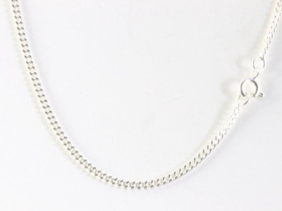 Zilveren hanger met jaspis en bergkristal aan ketting afbeelding 5