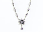 Zilveren collier met amethist afbeelding 4