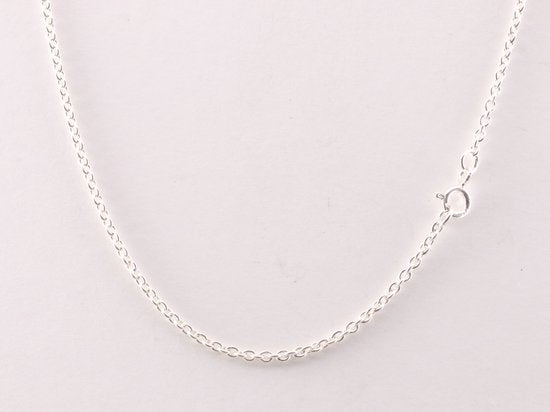 Grote opengewerkte zilveren hanger met amethist aan ketting afbeelding 5