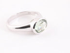 Zilveren ring met groene amethist afbeelding 1