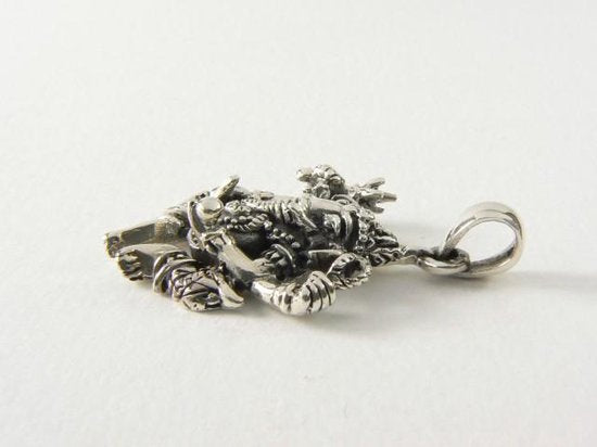 Zilveren Ganesha hanger afbeelding 6
