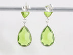 Zilveren oorstekers met peridoot afbeelding 3