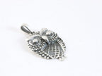 Zilveren uil hanger aan ketting afbeelding 2