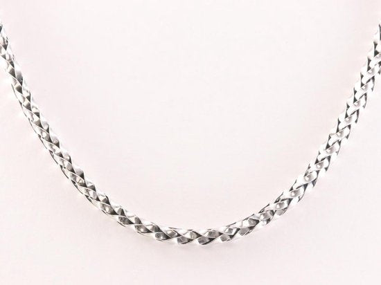 Zware zilveren schakelketting met Balinese sluiting afbeelding 3