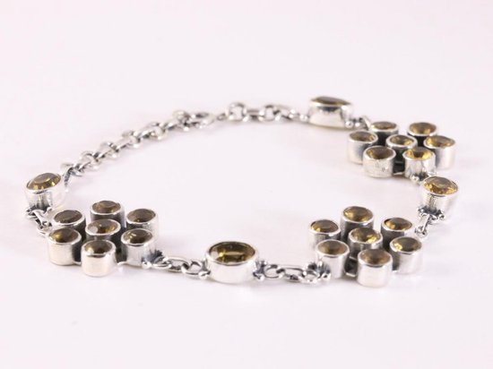 Zilveren armband met citrien afbeelding 2