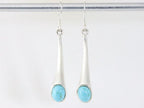 Zilveren oorbellen met turkoois afbeelding 3