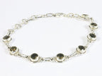Fijne zilveren armband met rookkwarts afbeelding 2