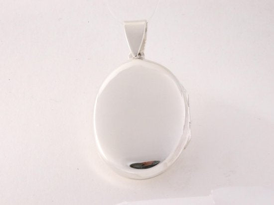Hoogglans zilveren medaillon met levensboom afbeelding 3