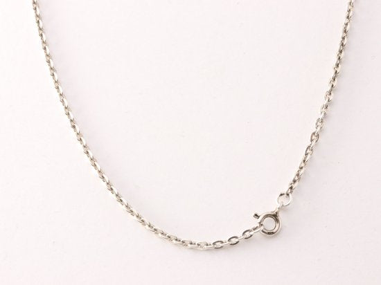 Traditionele bewerkte zilveren hanger met amethist aan ketting afbeelding 5