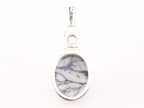 Zilveren hanger met pinoliet en zoetwater parel afbeelding 3