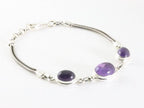 Zilveren armband met amethist afbeelding 2