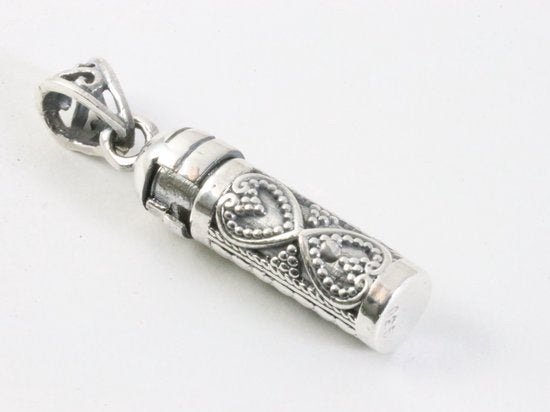 Traditionele fijne bewerkte zilveren ashanger afbeelding 2