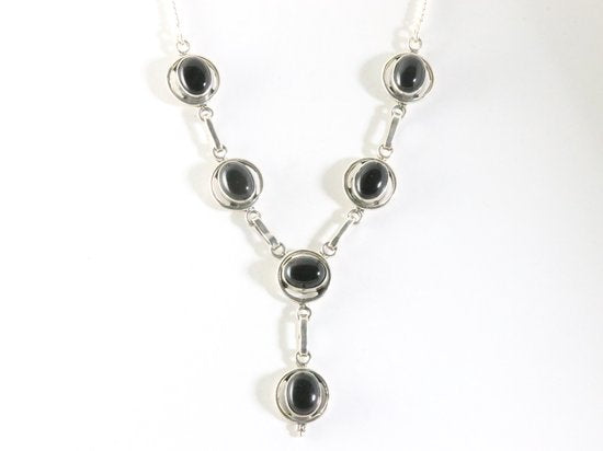 Zilveren ketting met onyx afbeelding 4
