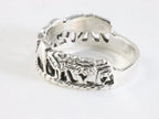 Zilveren ring met olifanten afbeelding 2