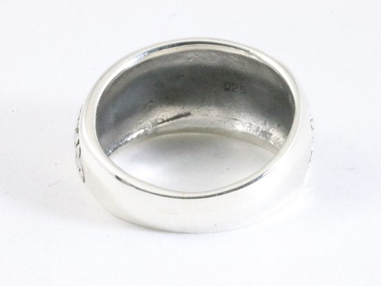 Zware zilveren ring met draak afbeelding 3