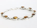 Zilveren armband met tijgeroog afbeelding 2