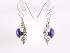 Bewerkte zilveren oorbellen met lapis lazuli afbeelding 2