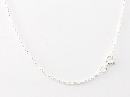 Zilveren hanger met amethist aan ketting afbeelding 5