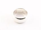 Brede gladde zilveren ring afbeelding 2