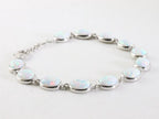 Hoogglans zilveren armband met welo opaal afbeelding 2