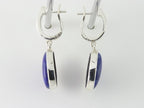 Zilveren oorbellen met lapis lazuli afbeelding 2