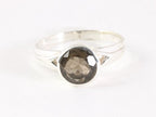 Zilveren ring met rookkwarts afbeelding 4