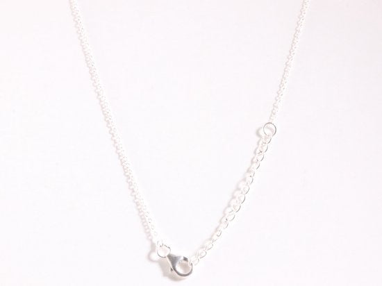 Zilveren ketting met amethist afbeelding 3