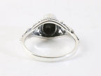 Fijne bewerkte zilveren ring met abalone schelp afbeelding 3
