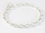 Zware zilveren armband met closed forever schakels afbeelding 1