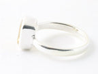 Hoogglans zilveren ring met citrien afbeelding 2