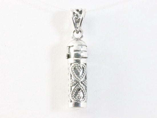 Traditionele fijne bewerkte zilveren ashanger afbeelding 3