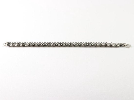 Fijn bewerkte zilveren schakelarmband afbeelding 3