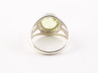 Opengewerkte zilveren ring met lemonkwarts afbeelding 3