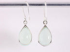Zilveren oorbellen met aqua chalcedoon afbeelding 3