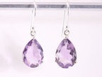 Zilveren oorbellen met amethist afbeelding 4
