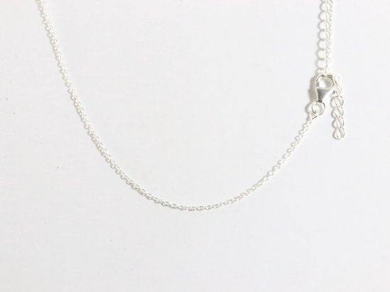 Zilveren ketting met Mohave turkoois afbeelding 3