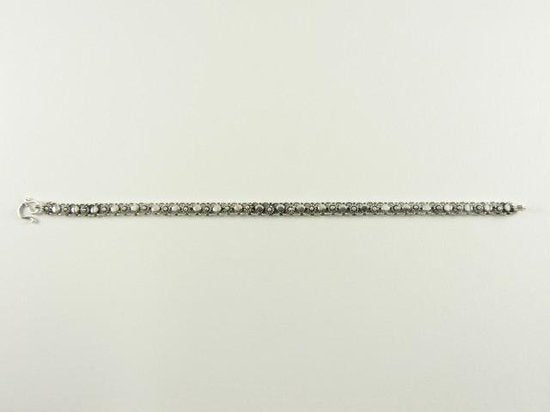 Fijne bewerkte zilveren schakelarmband afbeelding 4