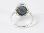 Ovale zilveren ring met lapis lazuli afbeelding 3